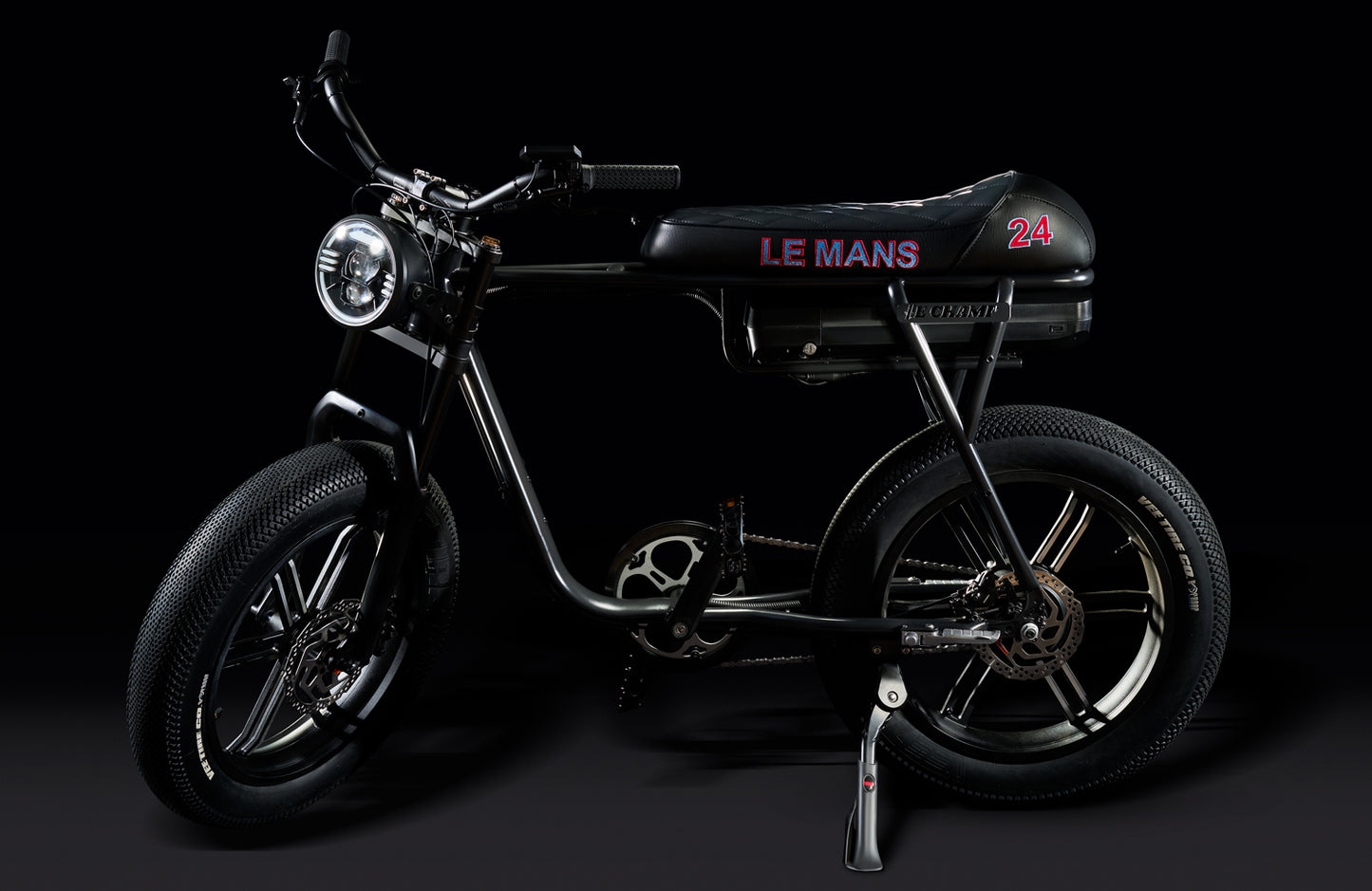 E-Champ Le Mans Retro Fat Tyre Electric Bike